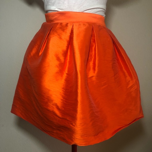 Parosh Orange Mini Skirt with Pockets Size Medium - Picture 4 of 8